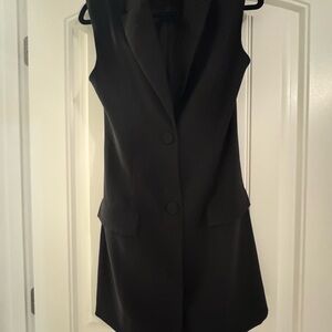 NBD Josefina Black Sleeveless Blazer Dresss